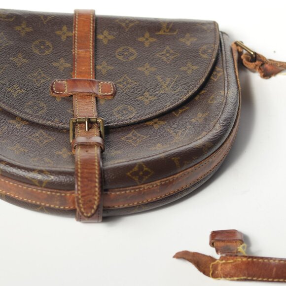 Louis Vuitton LV Shoulder Bag Crossbody Chantilly GM Brown Monogram Vintage - Picture 2 of 14